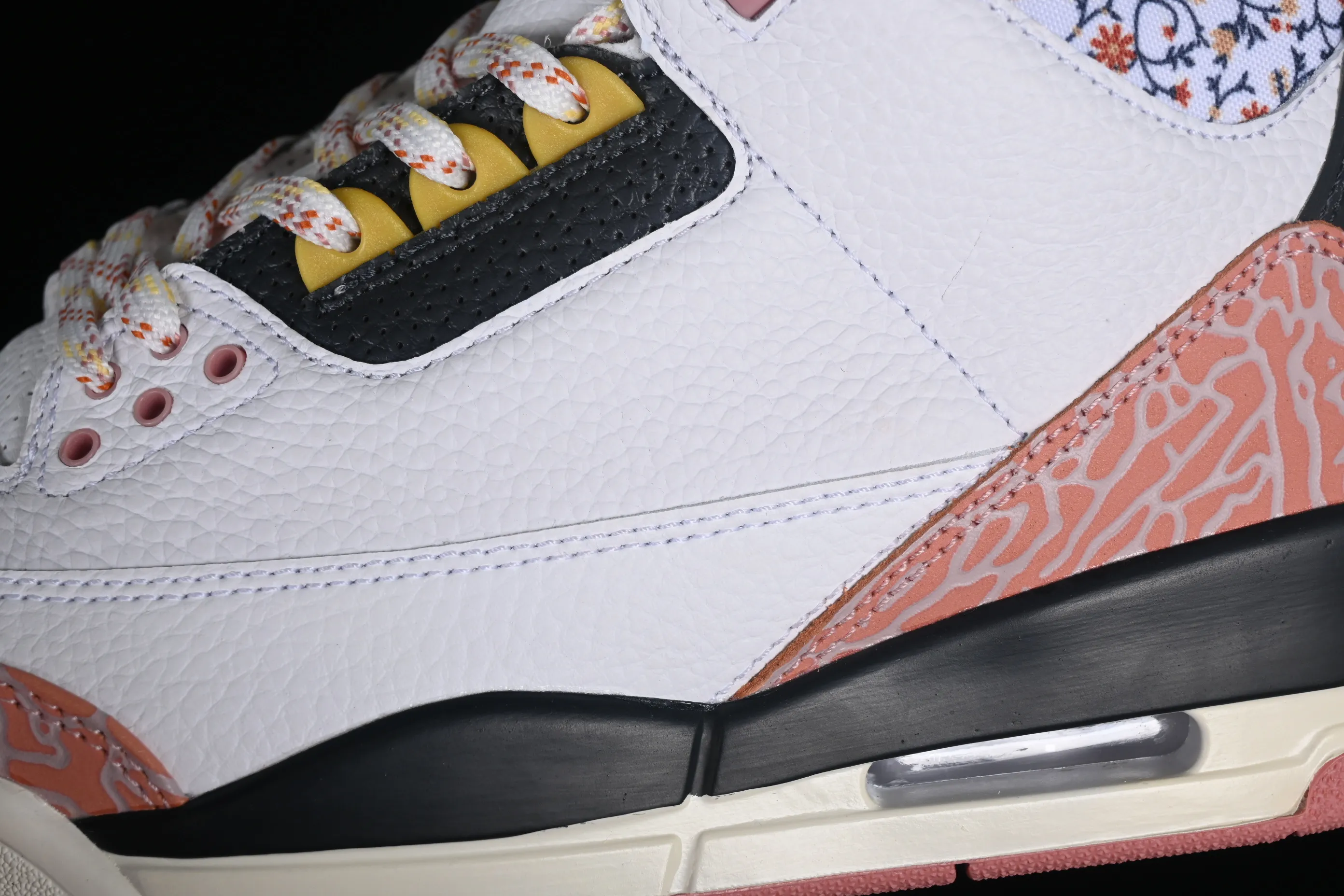 All categories Air Jordan Jordan series basketball shoes Air Jordan 3 Air Jordan 3 GS "Red Stardust" AJ3 Joe 3 new white pink flower 441140-100